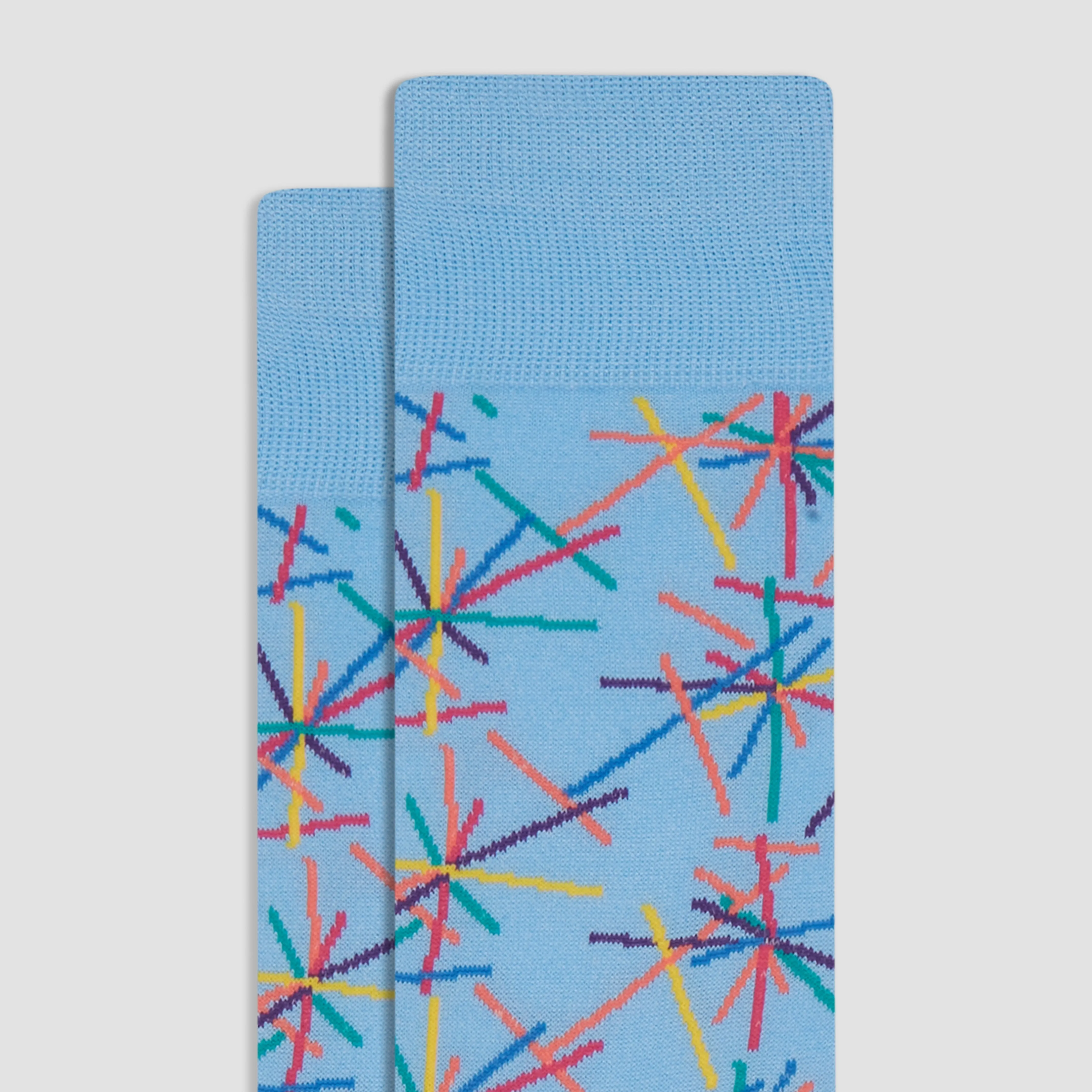 Abstract Mid-Calf Socks