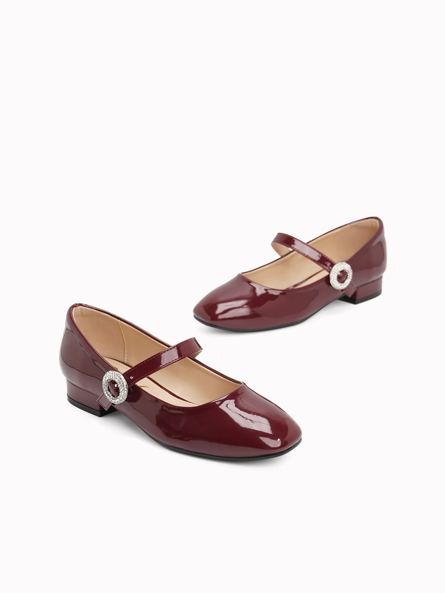 Ailey Womens Elegant Mary Jane Style Ballerina Flats