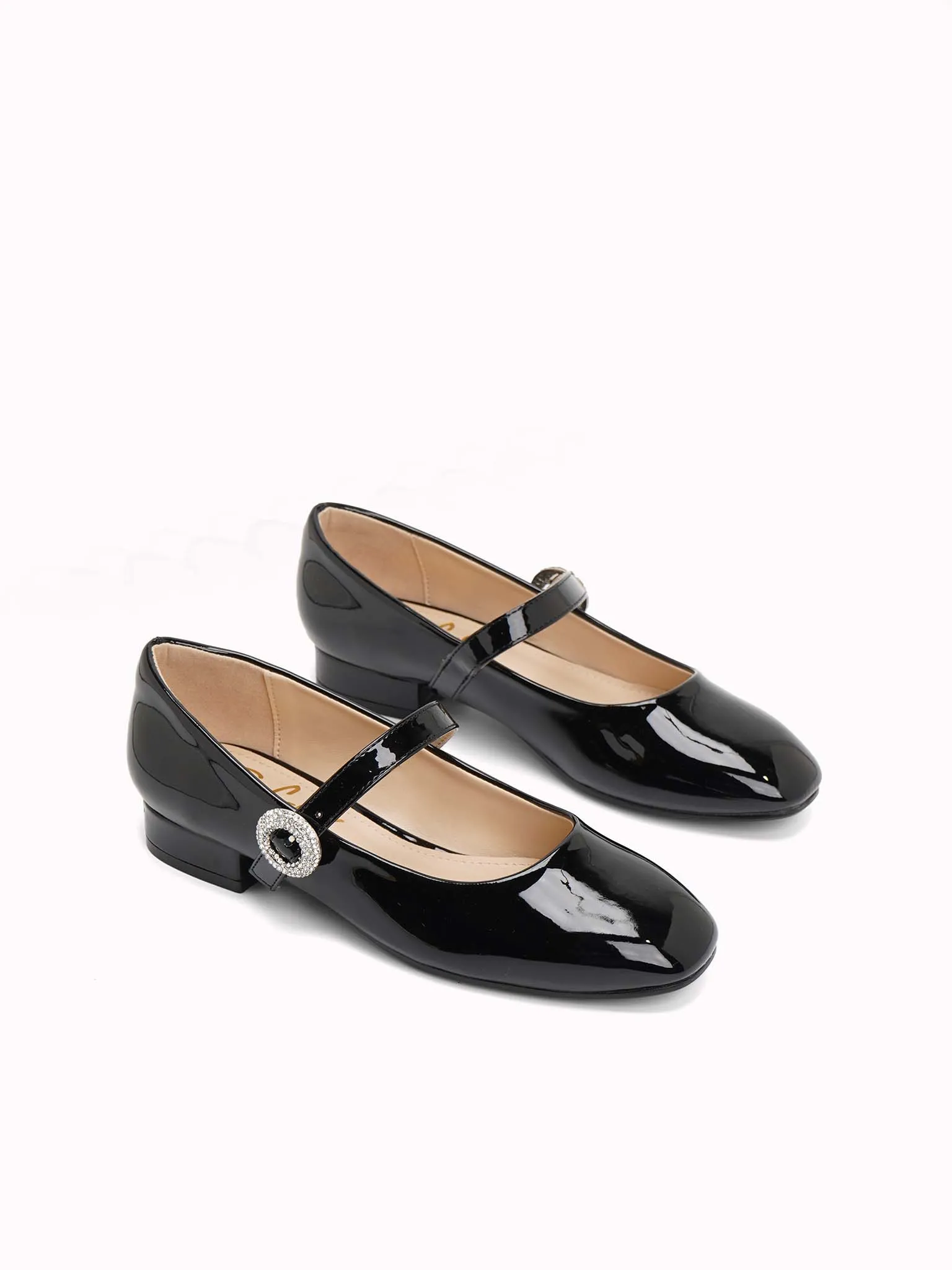 Ailey Womens Elegant Mary Jane Style Ballerina Flats