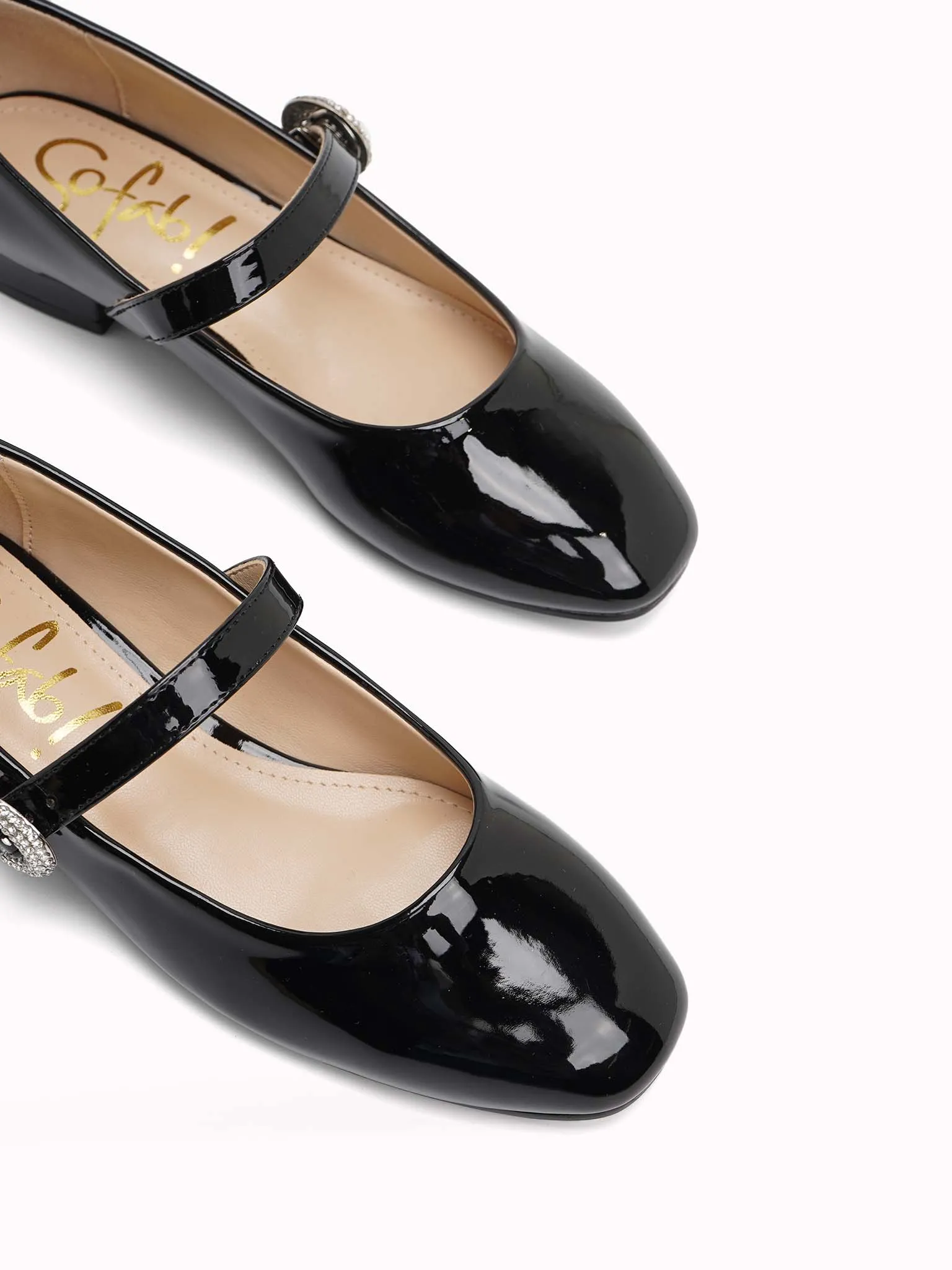 Ailey Womens Elegant Mary Jane Style Ballerina Flats