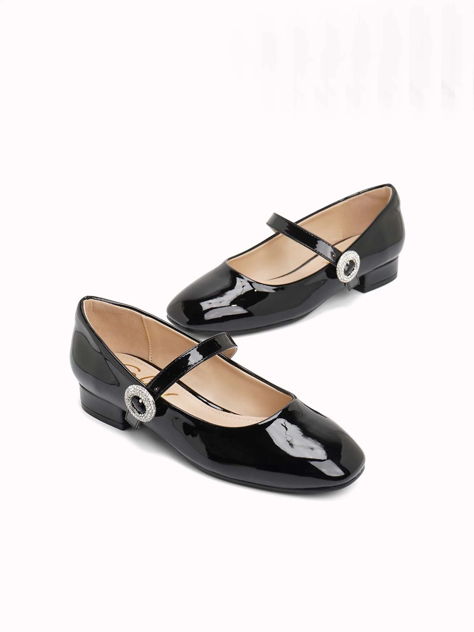 Ailey Womens Elegant Mary Jane Style Ballerina Flats