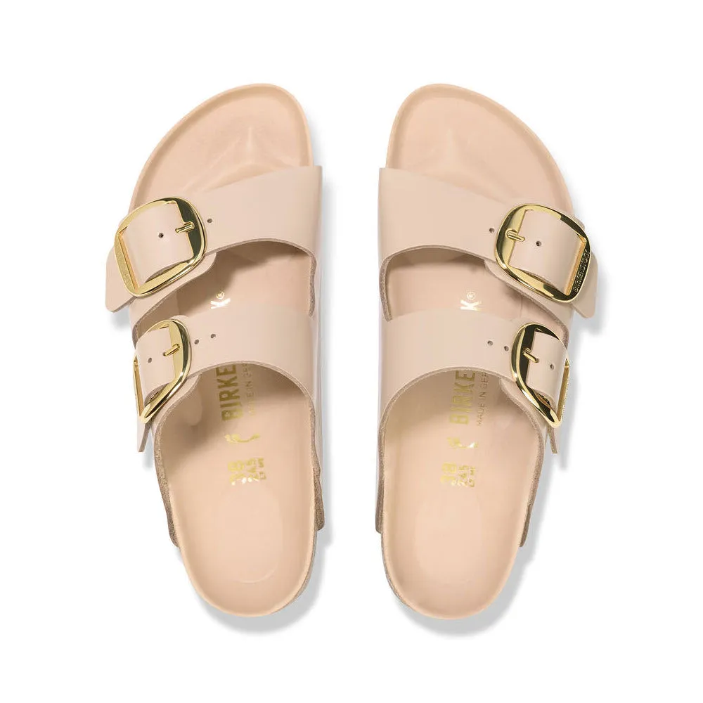 Birkenstock Arizona Big Buckle High Shine New Beige - Womens Stylish and Comfortable Sandals