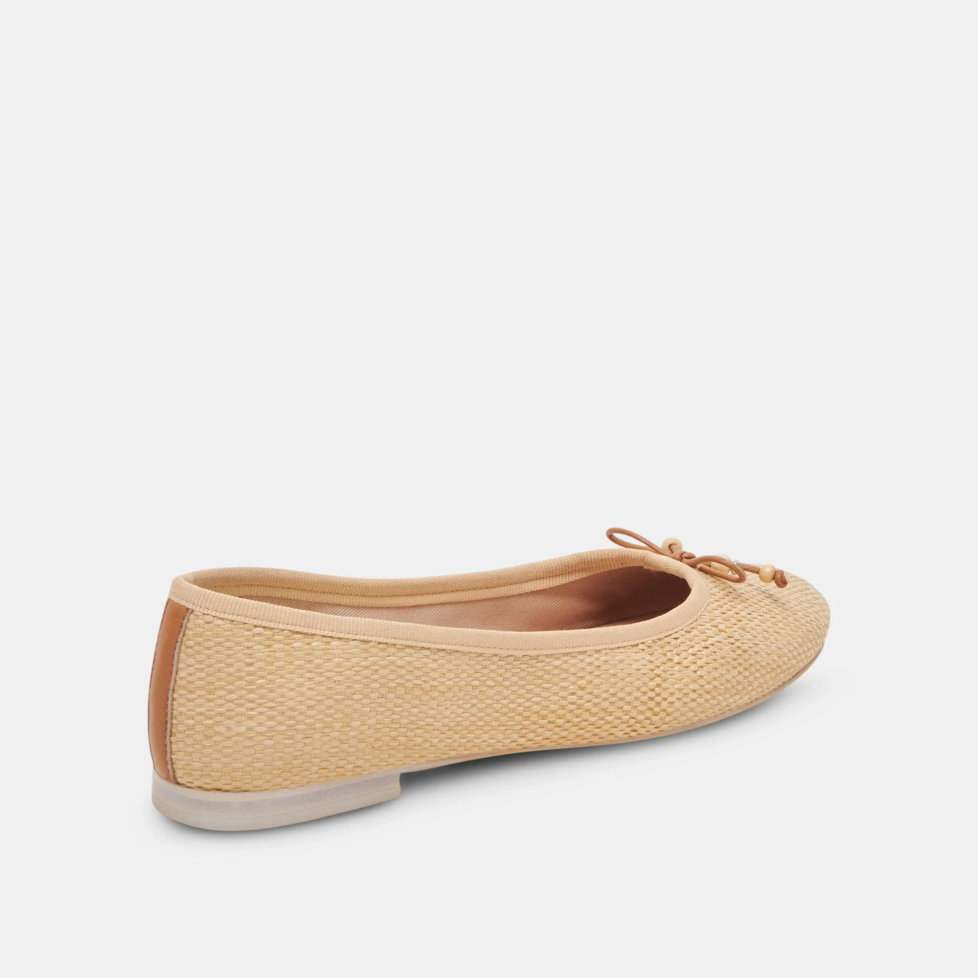 CACY BALLET FLATS NATURAL RAFFIA