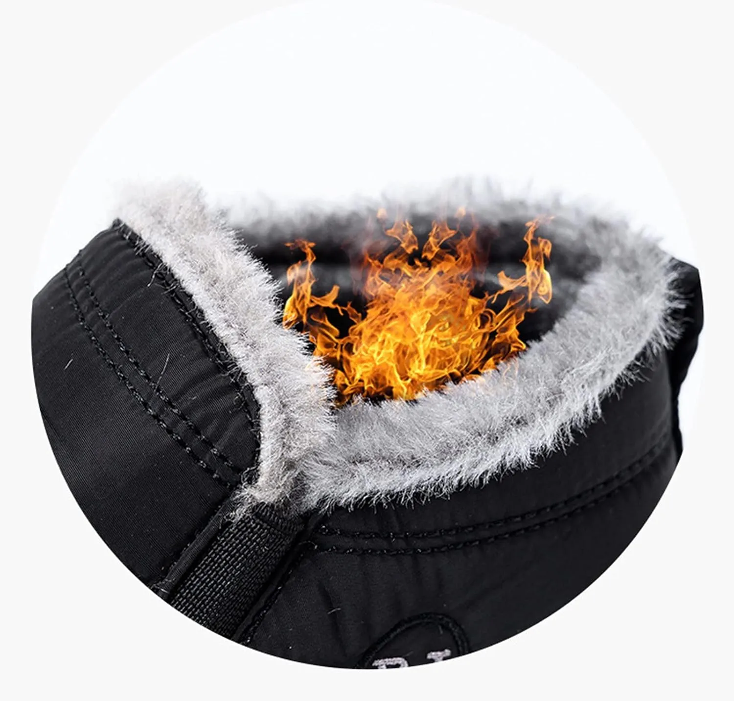 Cathalem Winter Boots for Women, Womens Snow Boots Warm Ankle Bootie Comfortable Slip On Outdoor Fur Lined Winter Shoe