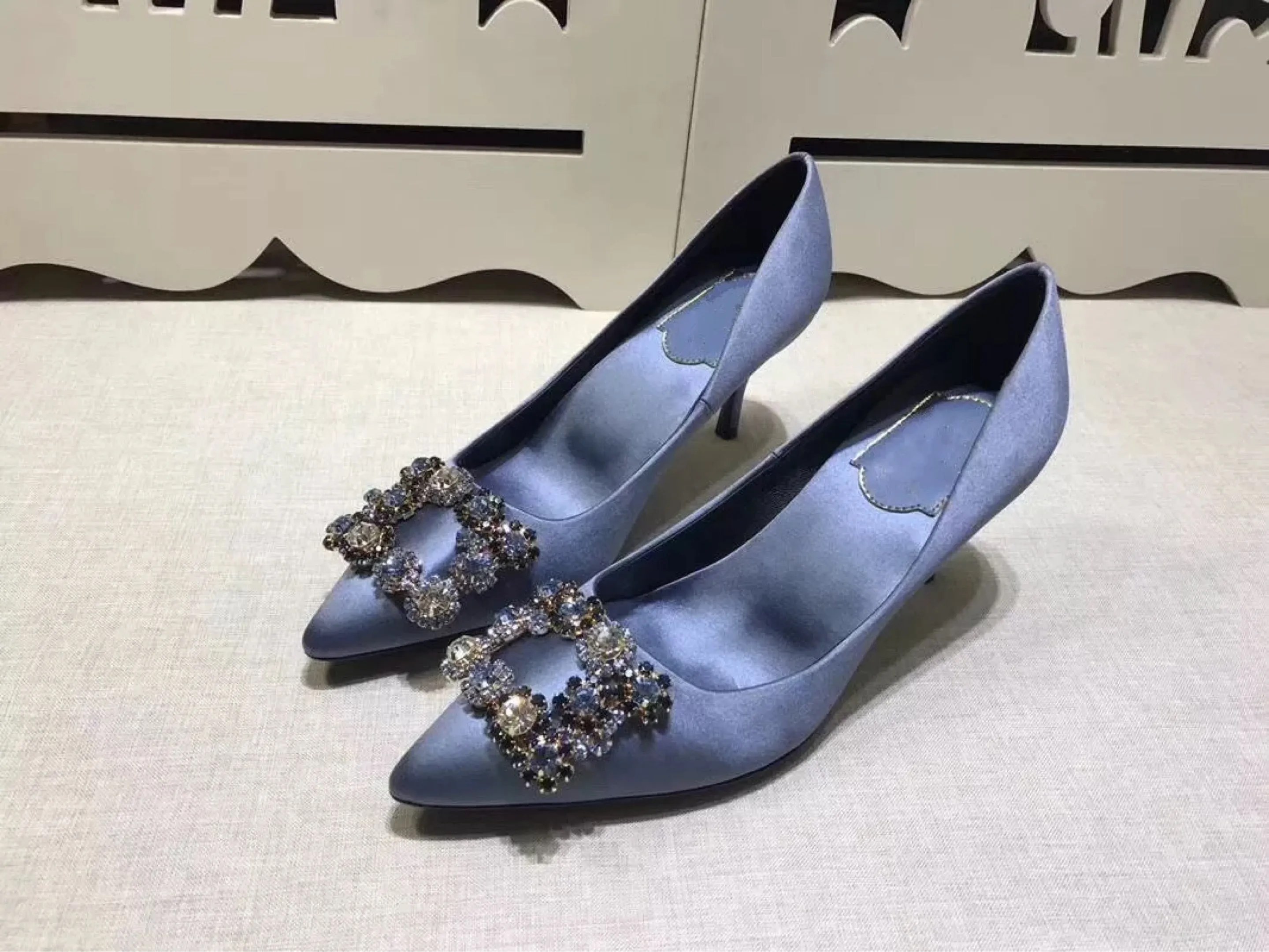 COUTURE Satin High Heels