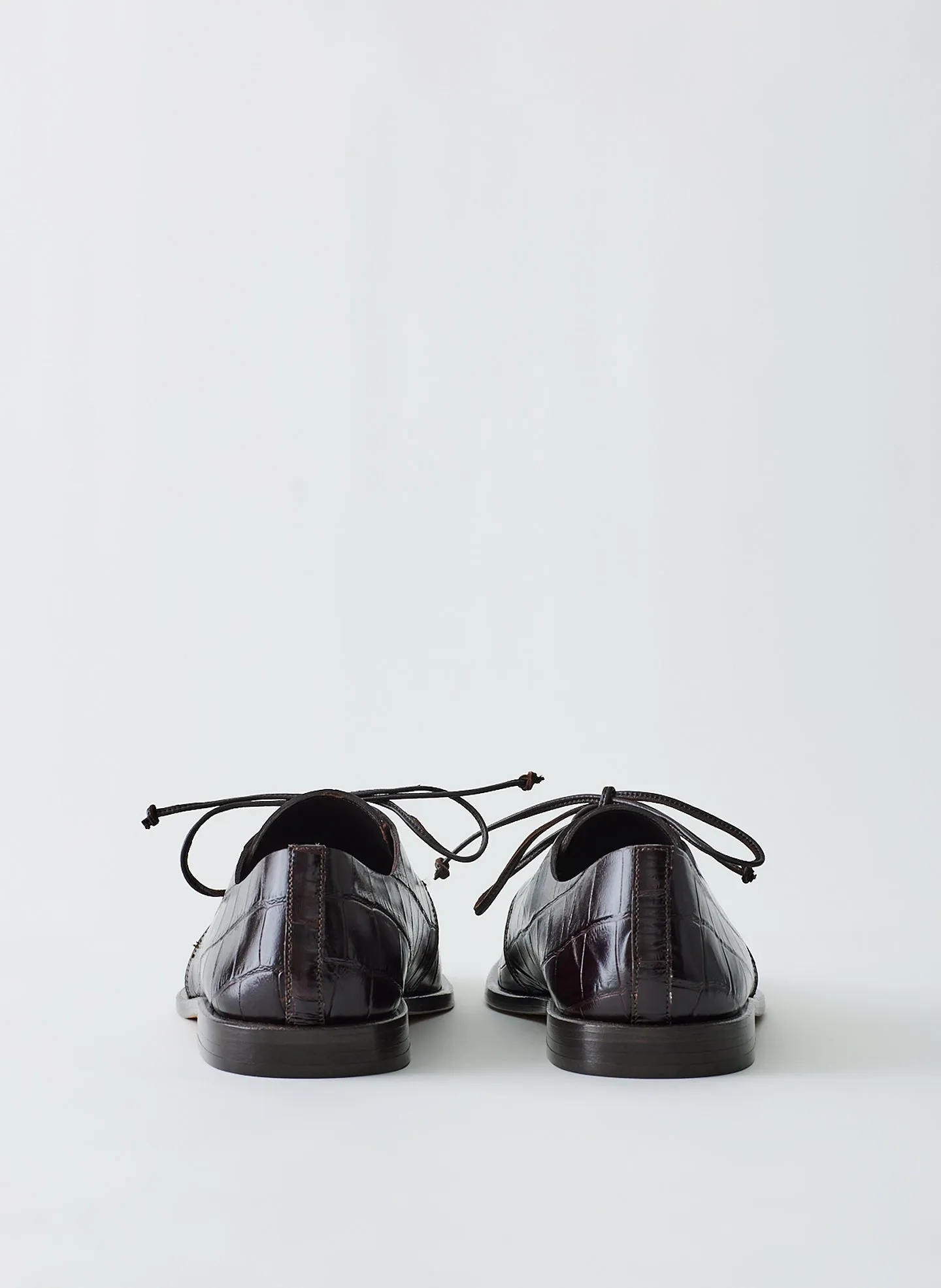 Croc Print Brody Square Toe Loafer