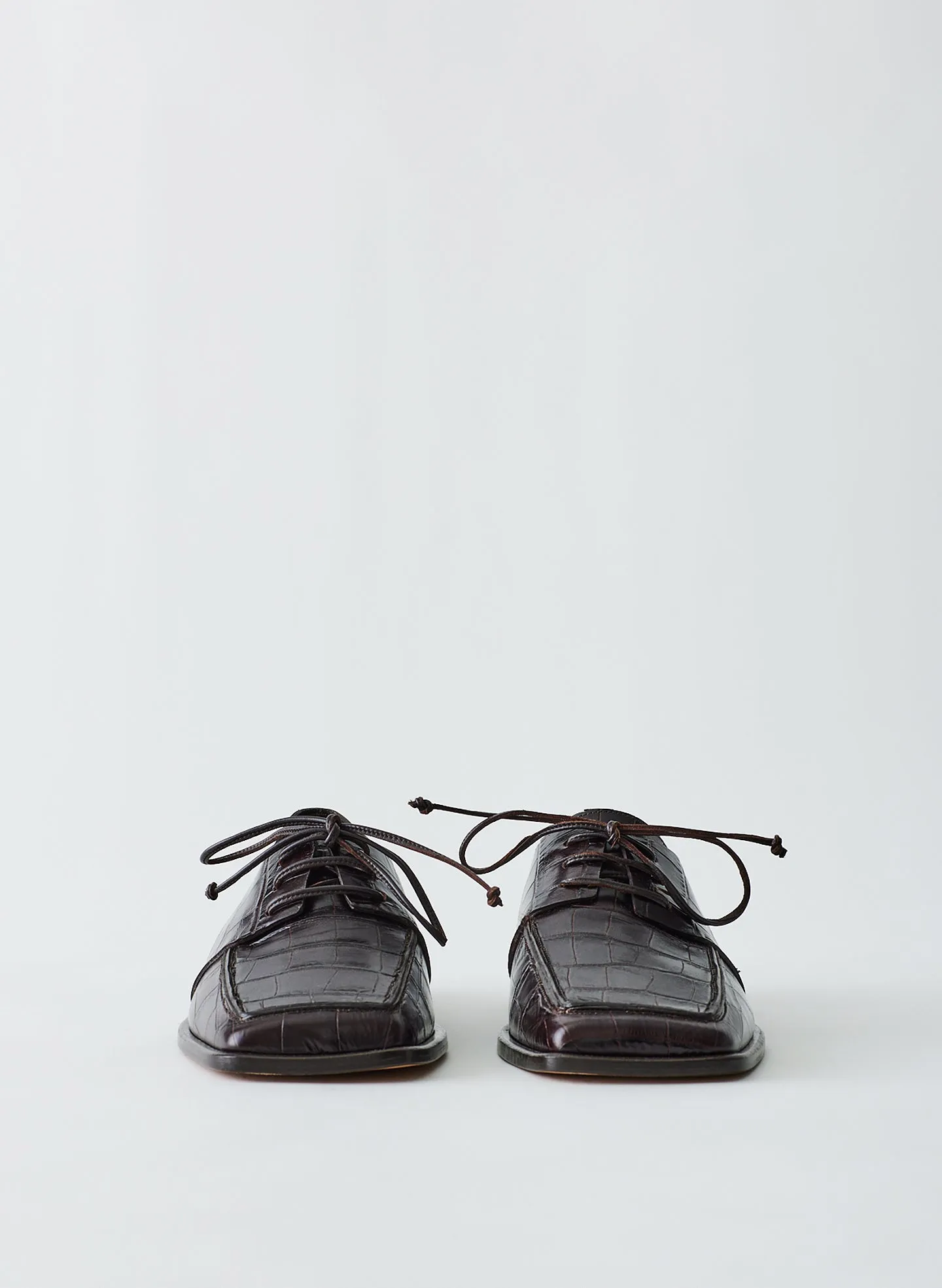 Croc Print Brody Square Toe Loafer