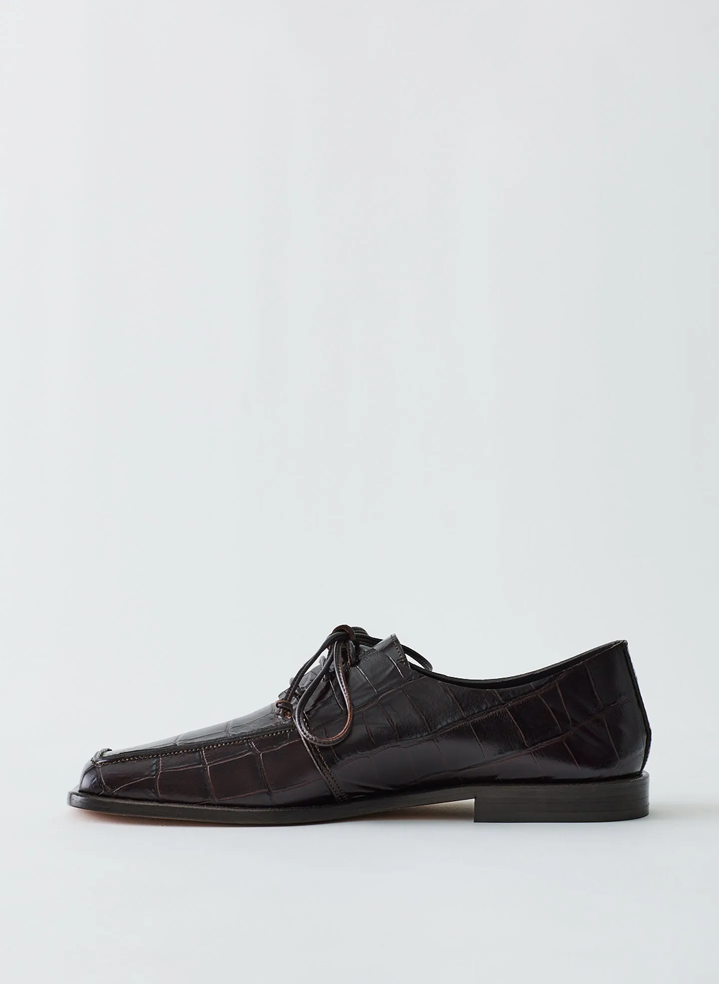 Croc Print Brody Square Toe Loafer