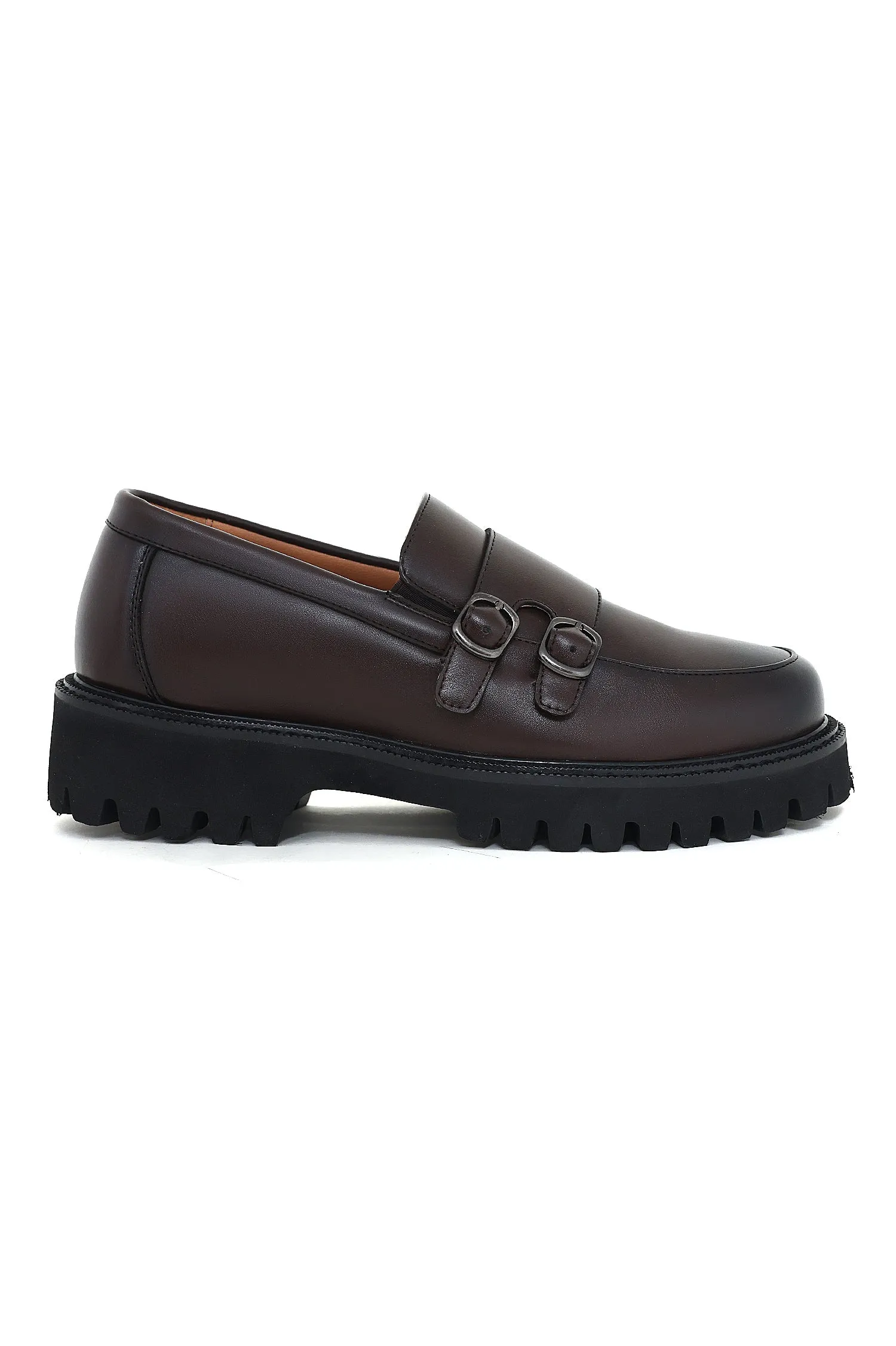 DOUBLE MONK LUXE LOAFERS-COFFEE
