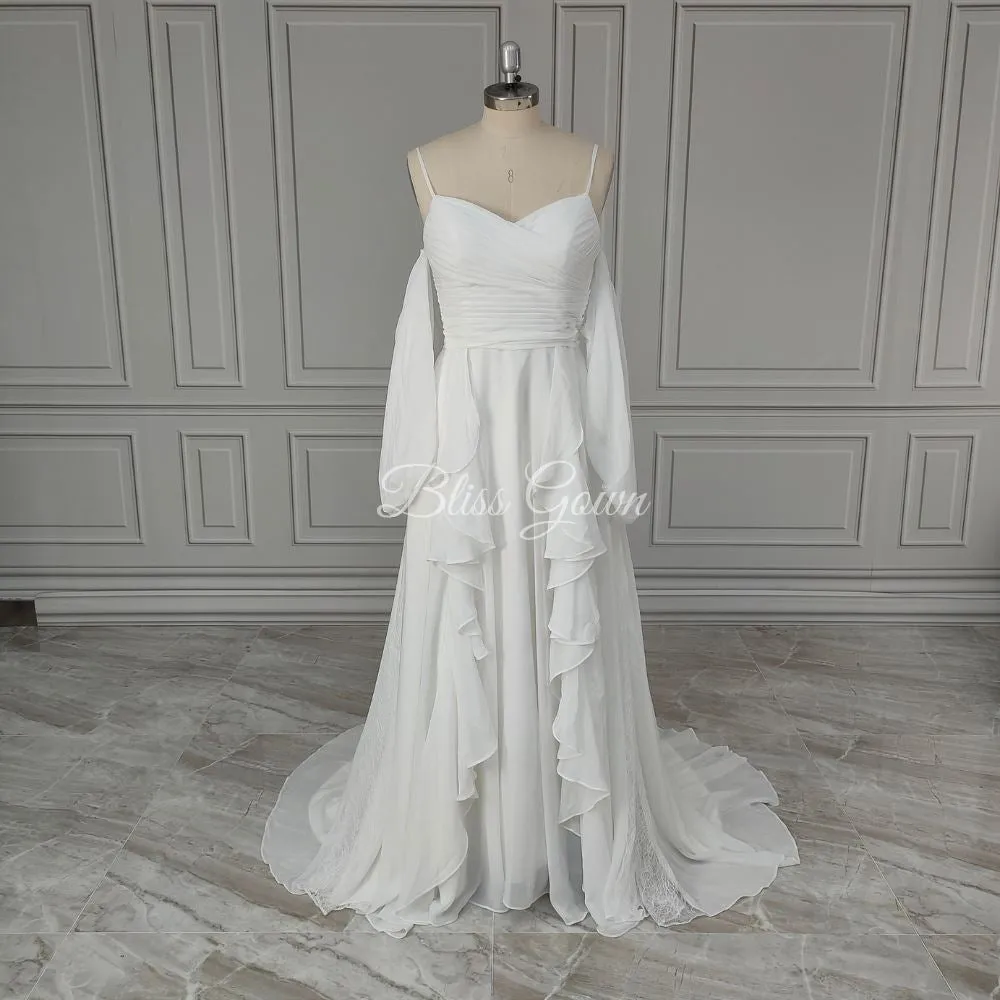 Dramatic A-Line Bridal Gown