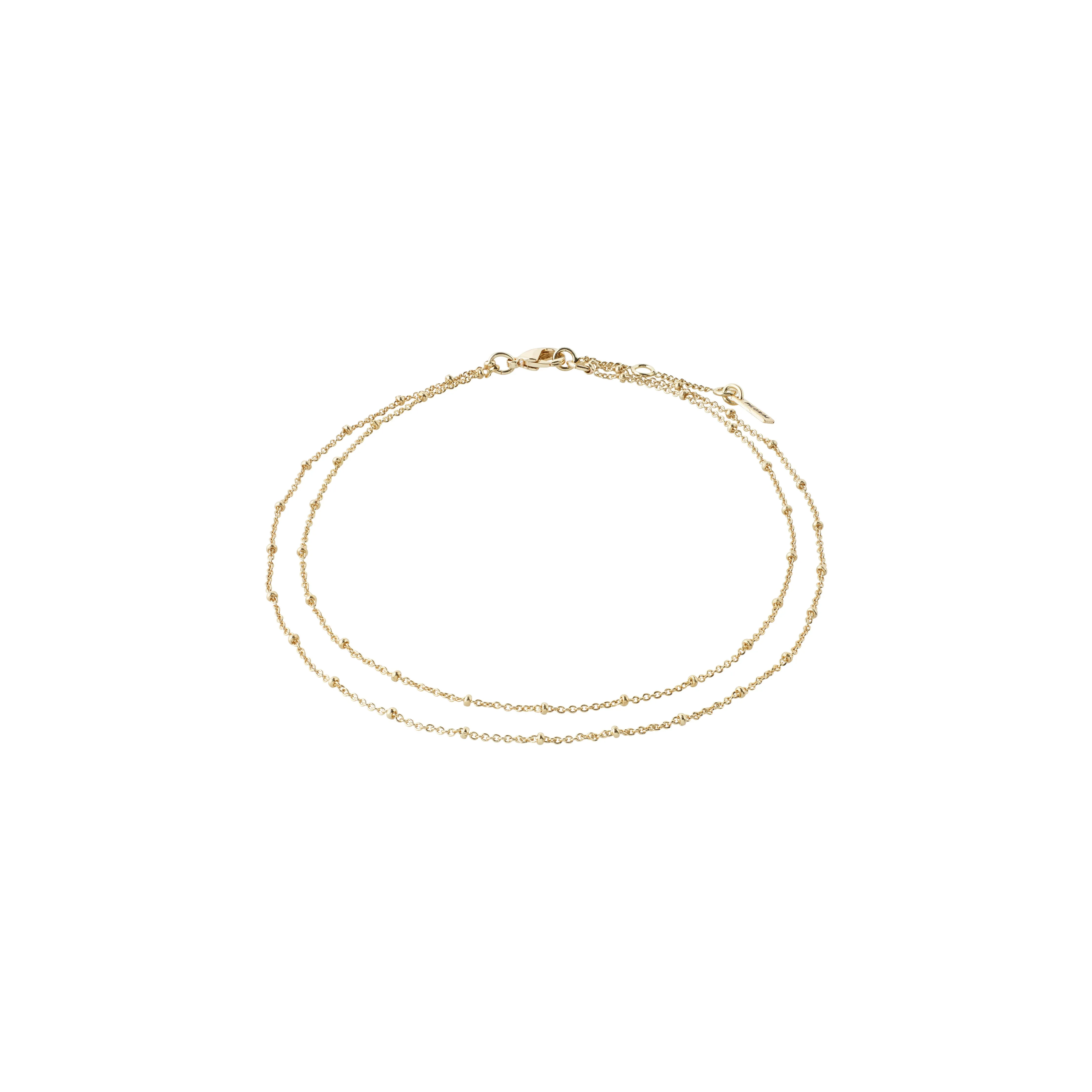 ELKA ankle chain 2-in-1 gold-plated