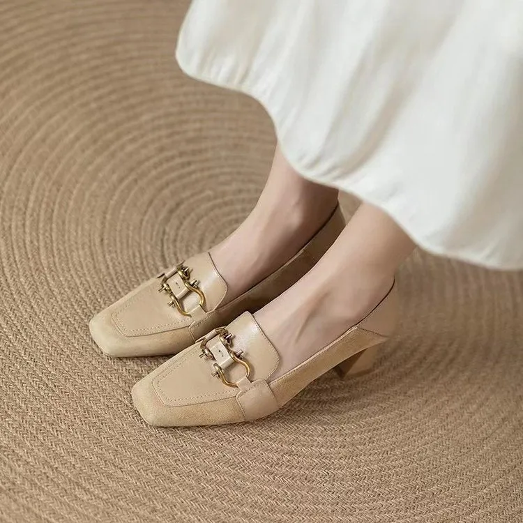 elveswallet Retro Chunky Heel Mary Jane Pumps