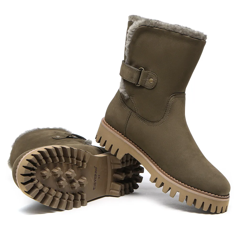 EVERAU Mid Calf Fashion Boots Tina #EA4017