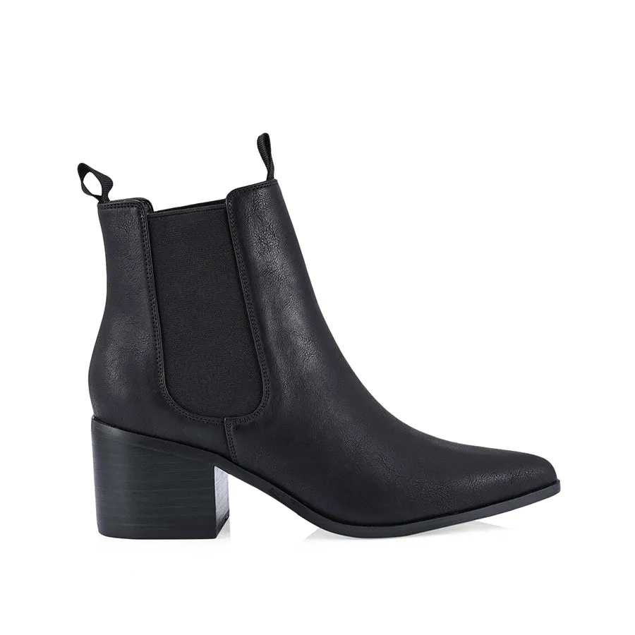 Filo Chelsea Ankle Boots - Black
