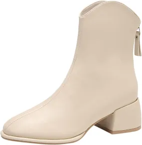 Gibobby Cowgirl Boots Women Knee Length Boots Retro Combat Knight Boots Closed Toe Motorcycle Low Heel Outdoor Western Shoes 52