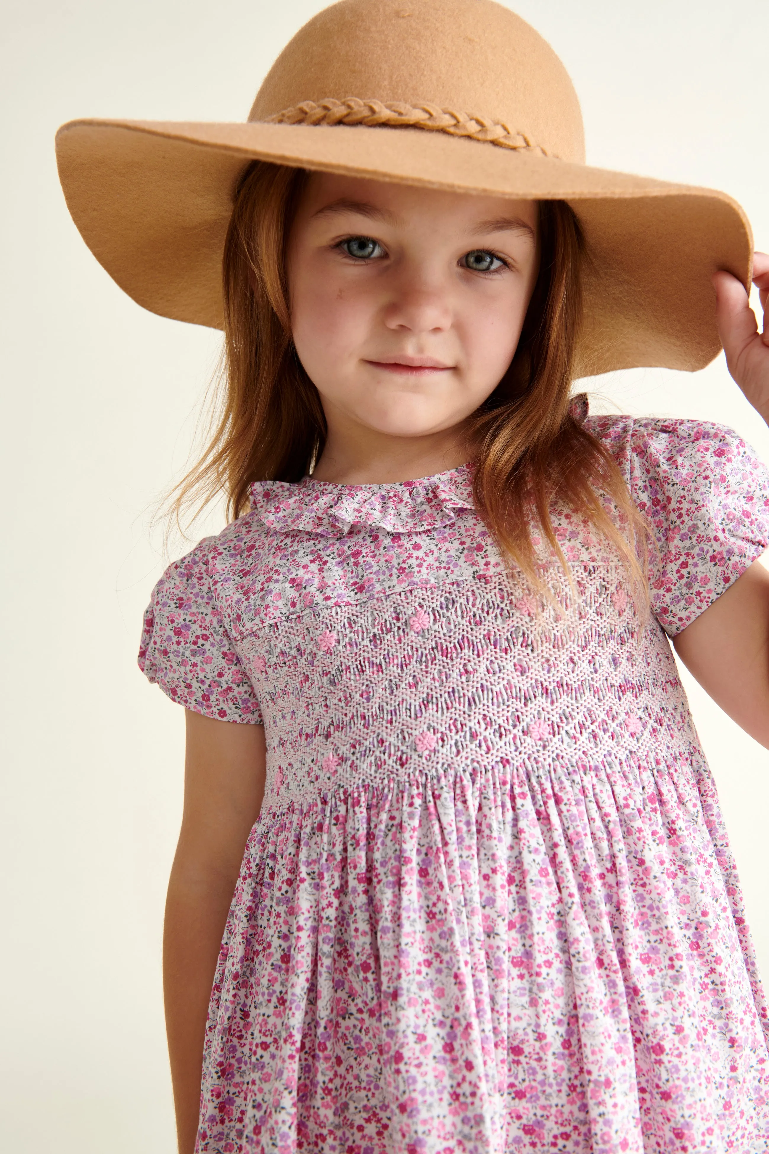 Hand-Smocked Girls Dress - Romy