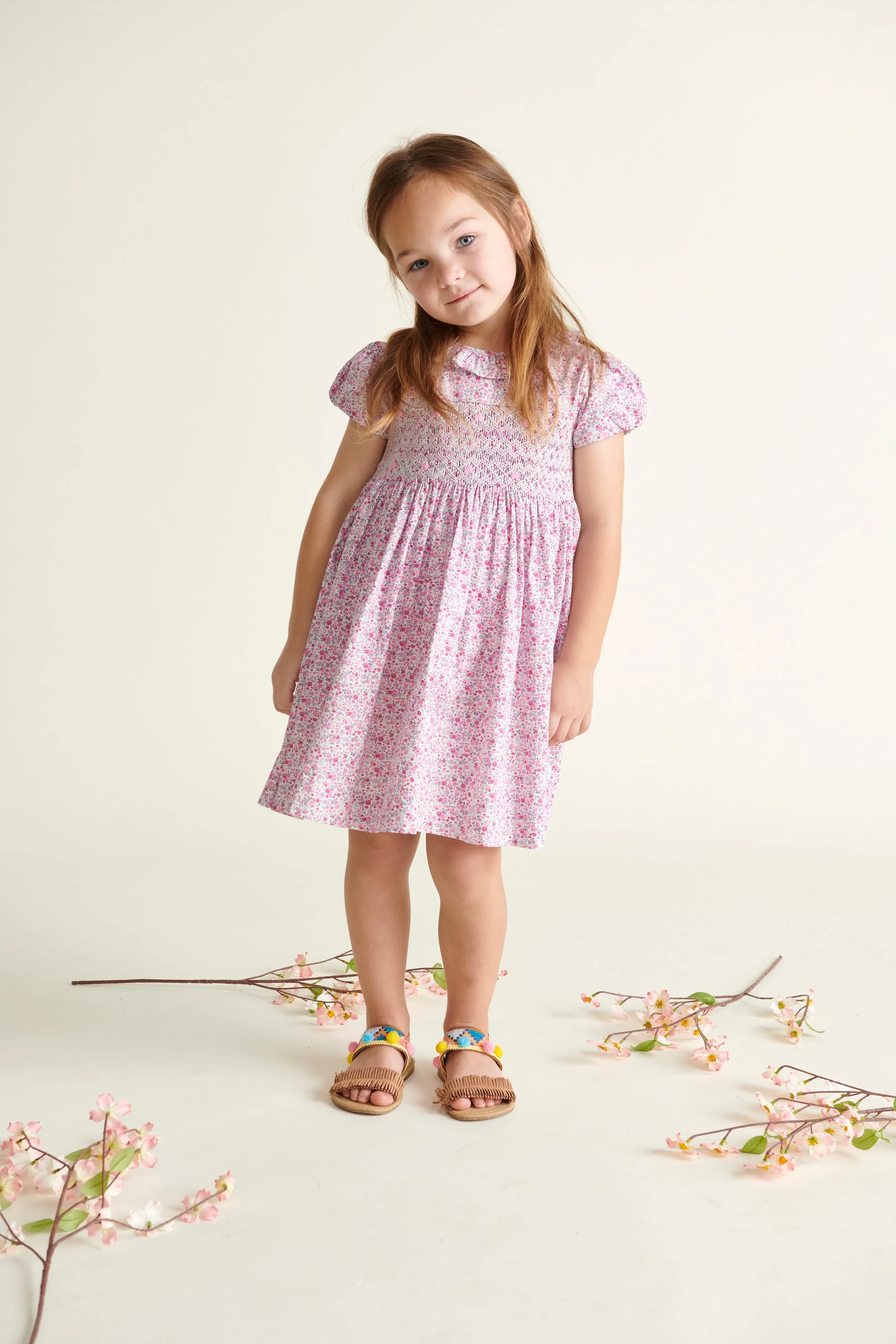 Hand-Smocked Girls Dress - Romy