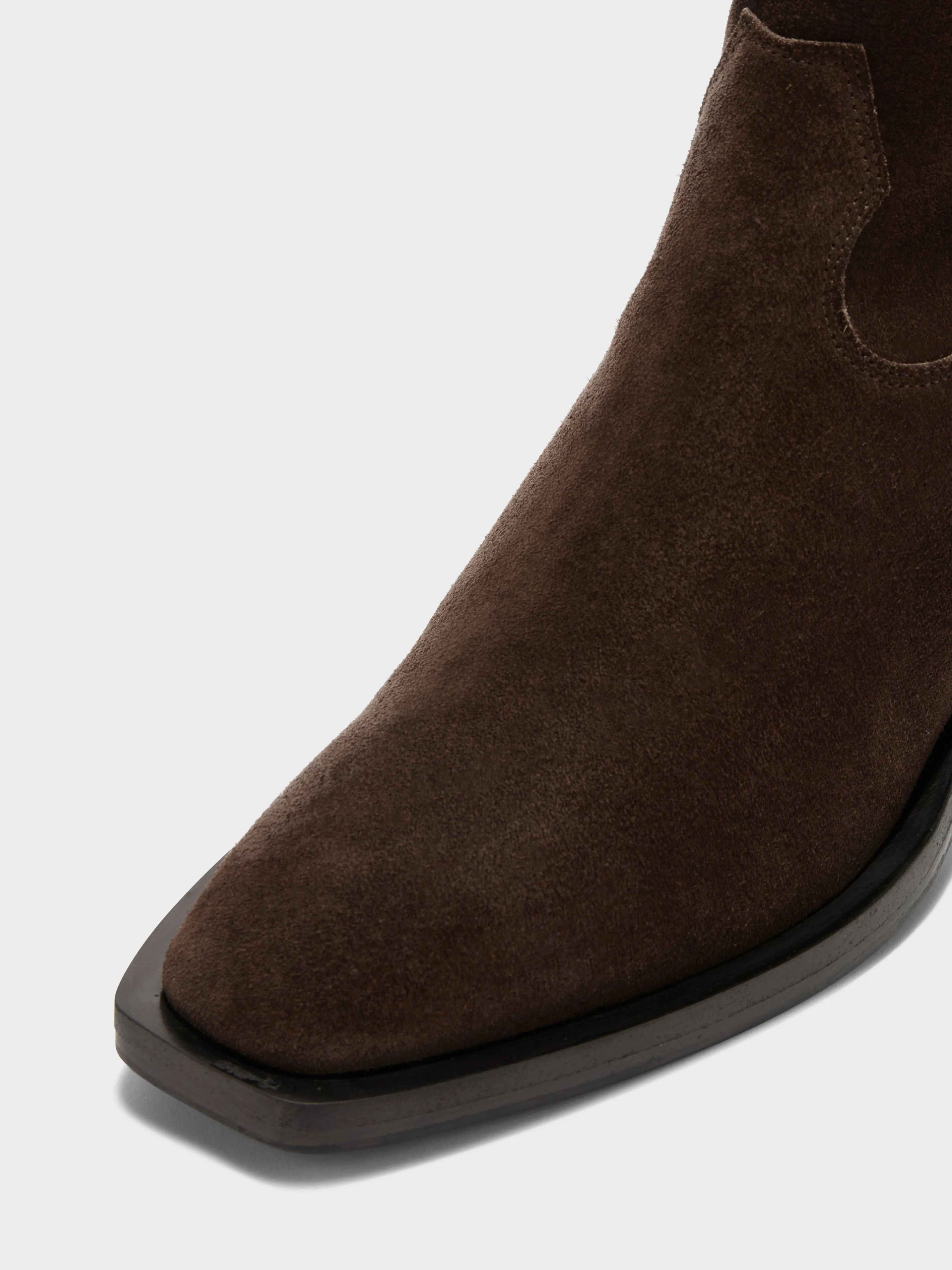Luis Suede Cowboy Ankle Boots
