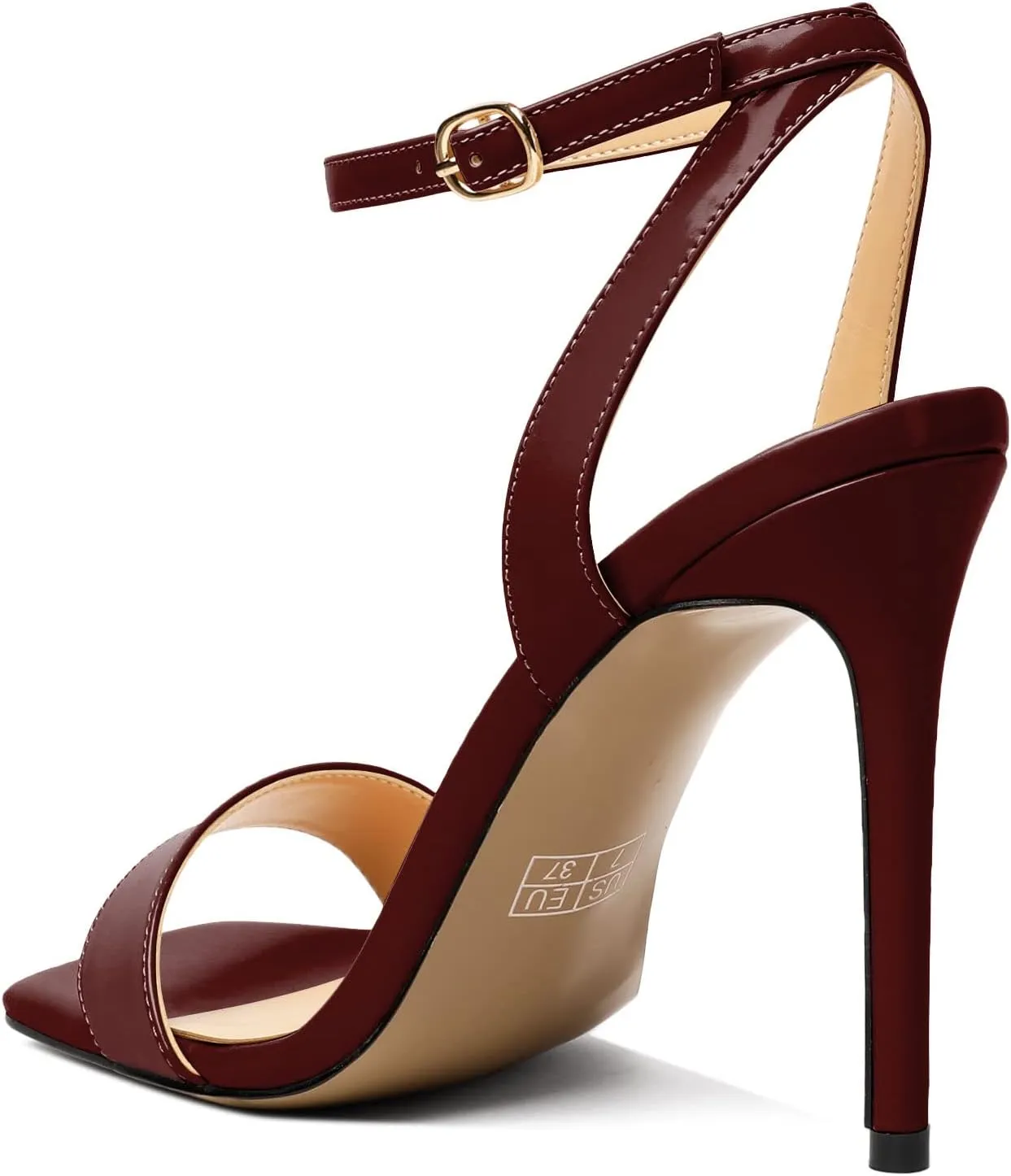Mettesally Womens High Heel Sandals Open Toe Stilettos Slingback Crisscross Ankle Strap Heeled Sandals Prom Wedding Shoes
