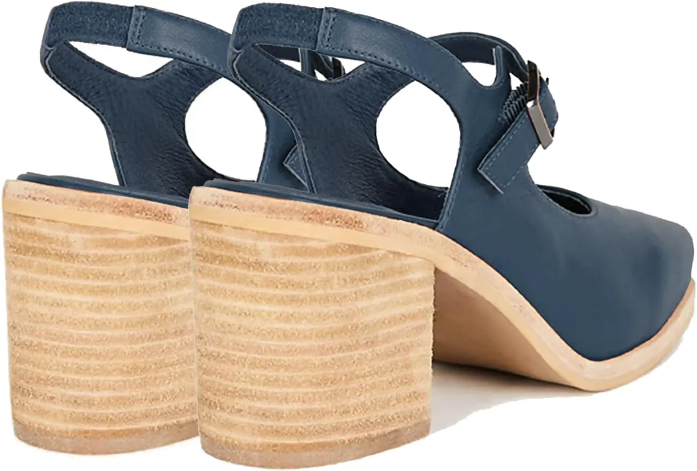 MOOMMO Women Block High Heel Slingback Mary Jane Pumps Platform Square Toe Ankle Buckle Strap Closed Toe Sandals 3 Inch Stacked Chunky Heel Dress Pumps Matte Vintage Comfy Office Daily 4-11 M US