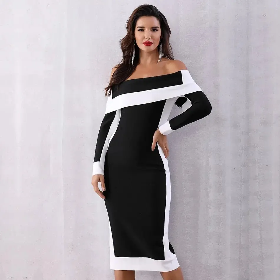 New Long Sleeve Bodycon Bandage Dress