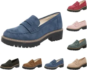 Orthoture-Orthopedic Platform Loafers Comfortable and Slip Resistant Loafers with Breathable Arch Support Wide fit Perfect for Walking