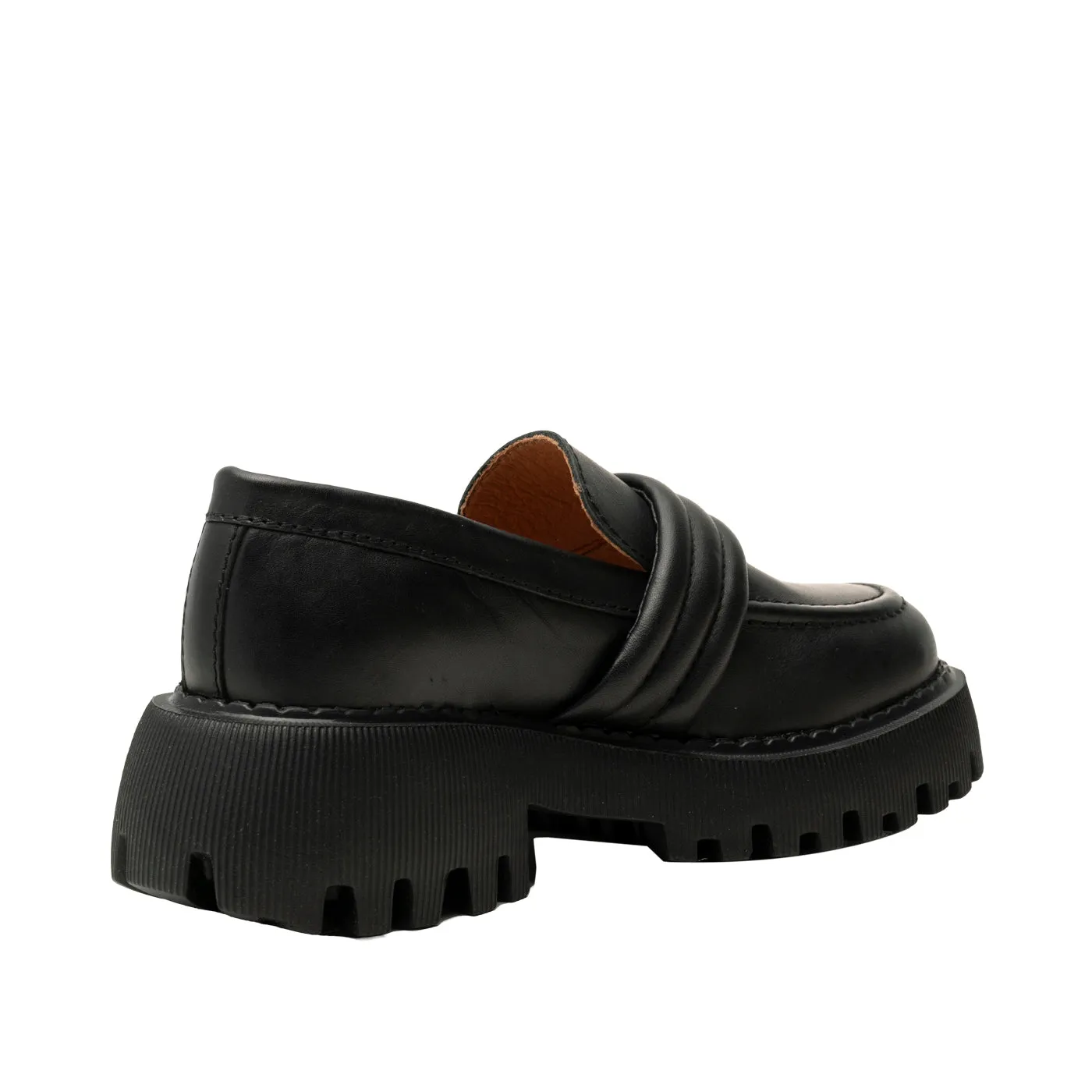 Posey loafer læder - BLACK