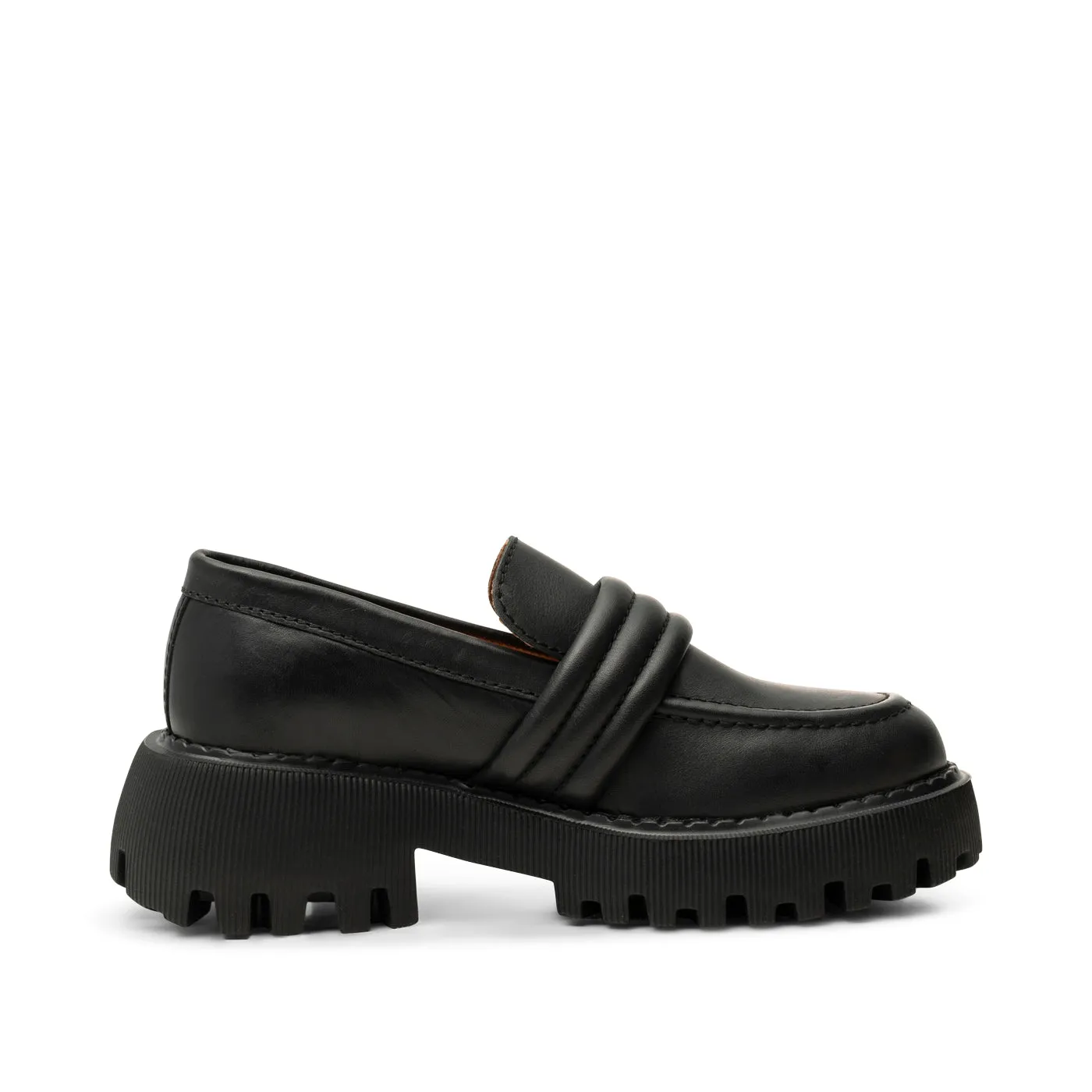 Posey loafer læder - BLACK