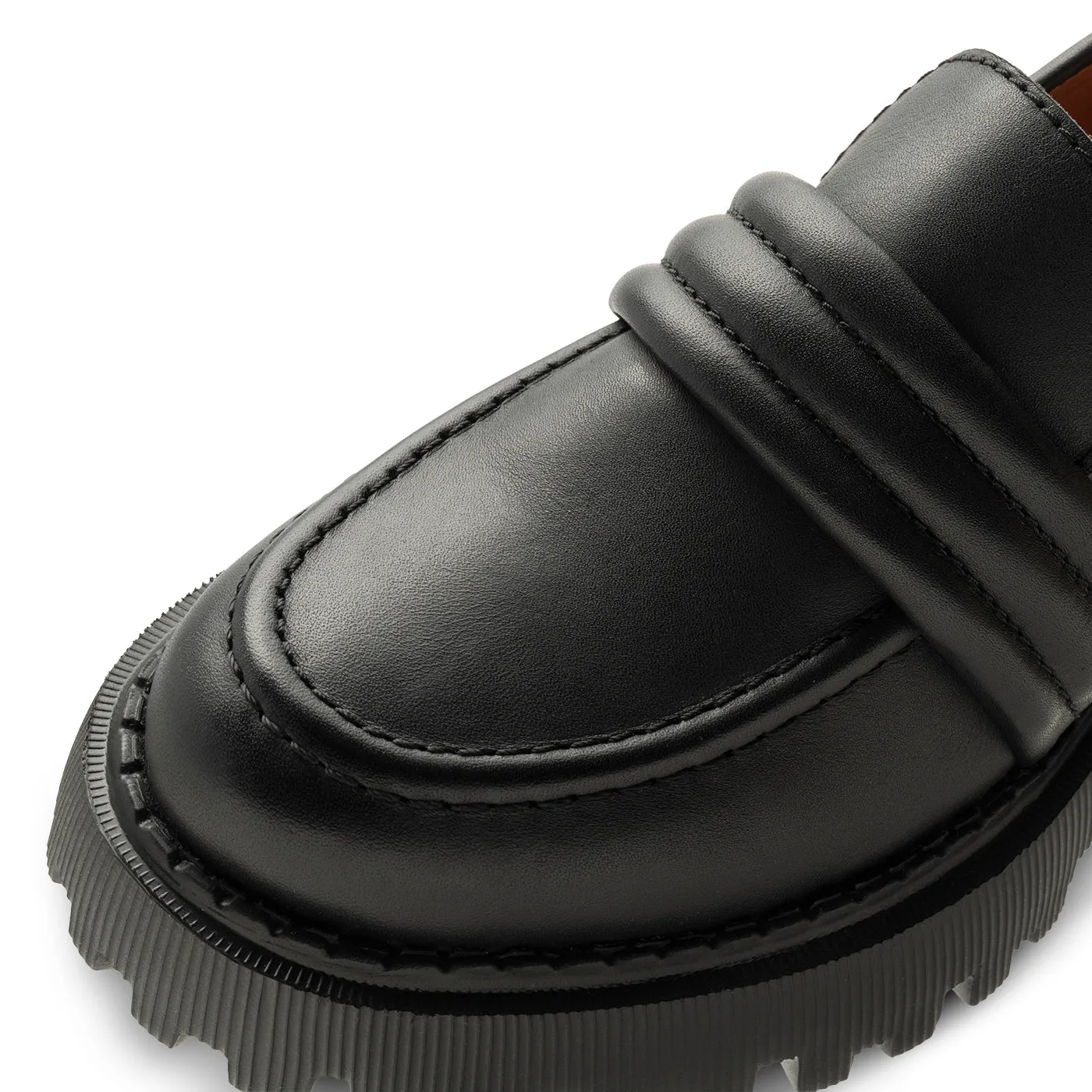 Posey loafer læder - BLACK