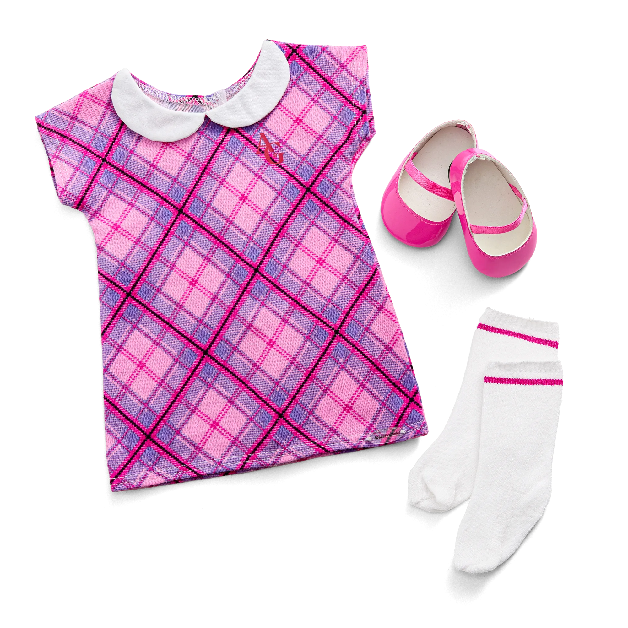 Pretty Plaid Outfit for 18-inch Dolls