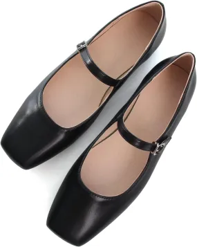 SAILING LU Women's Retro Plaid Dress Shoes Comfort Pointed Toe Adjustable Buckle Ballet Flats Portable Holiday Shoes