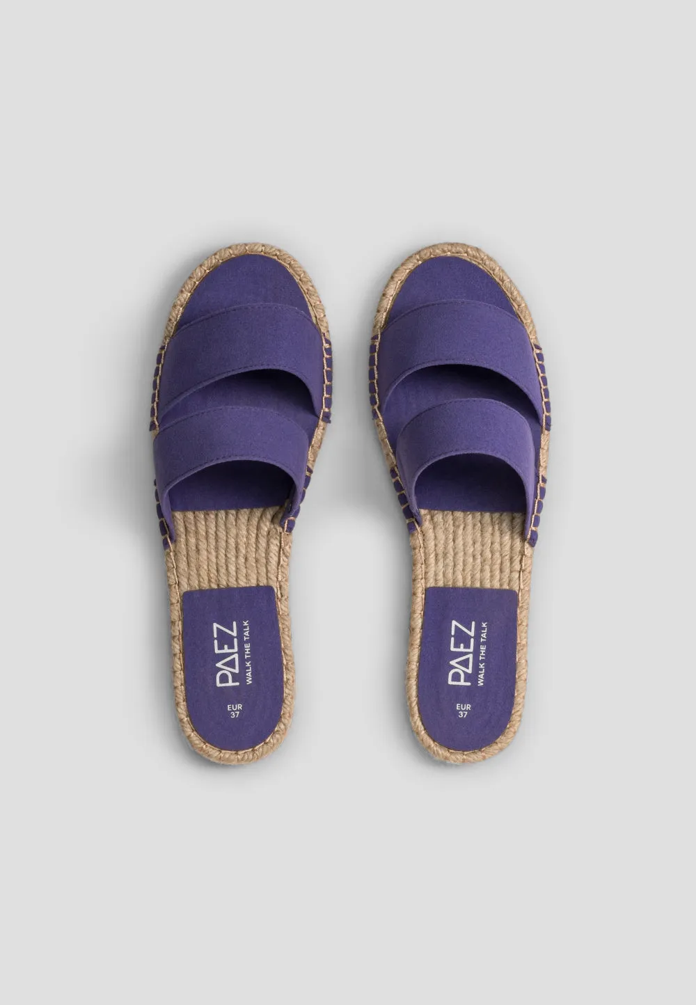 SANDAL STRAPS VEGAN SUEDE AMETHYST