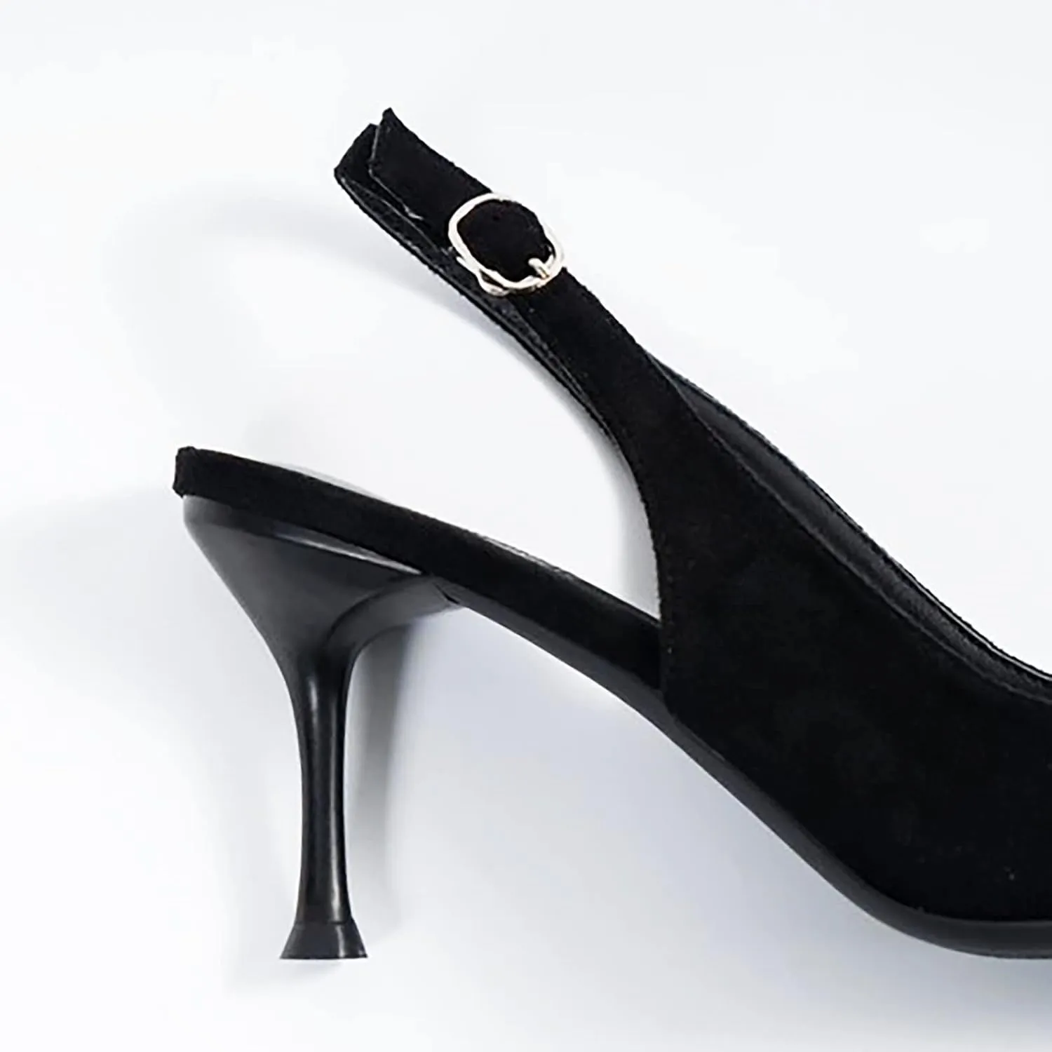 Women's Summer New Korean Fashion Pointed With High Heels Casual Large Suede Sandals Single Womens Wooden Clog Sandals