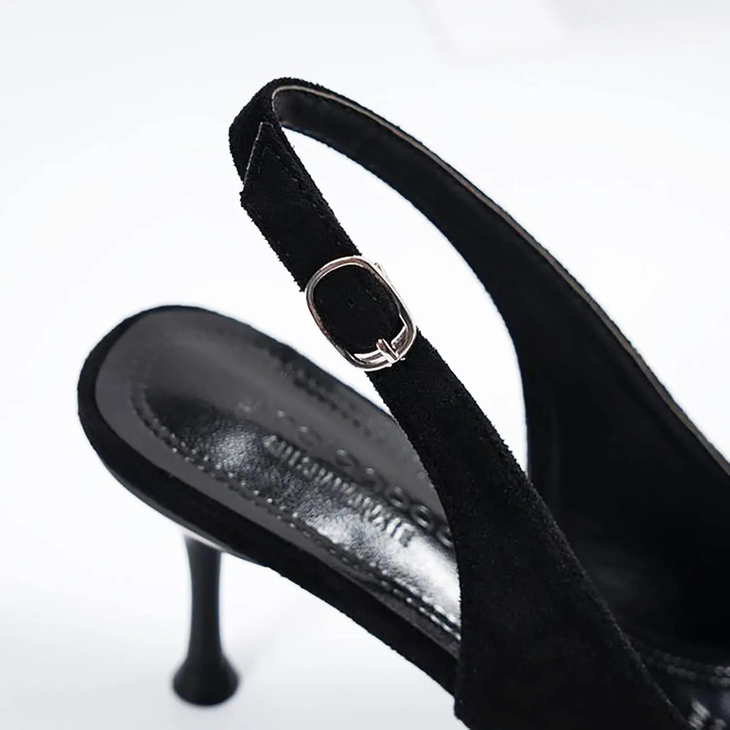Women's Summer New Korean Fashion Pointed With High Heels Casual Large Suede Sandals Single Womens Wooden Clog Sandals