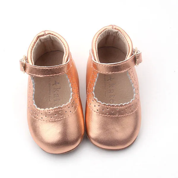 z Baby Toddler Shoes  Eleanor Boots - Rose Gold